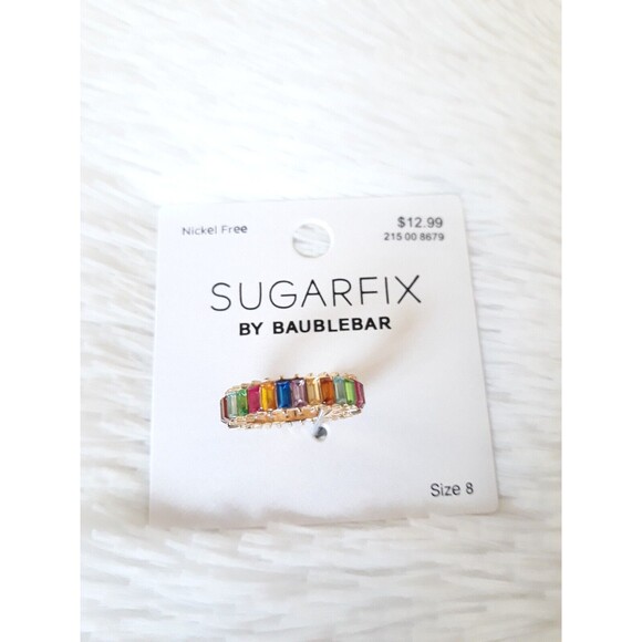 SUGAR FIX "Rainbow Crystal" Statement Ring (Nickel Free) NEW!!! - Picture 2 of 6